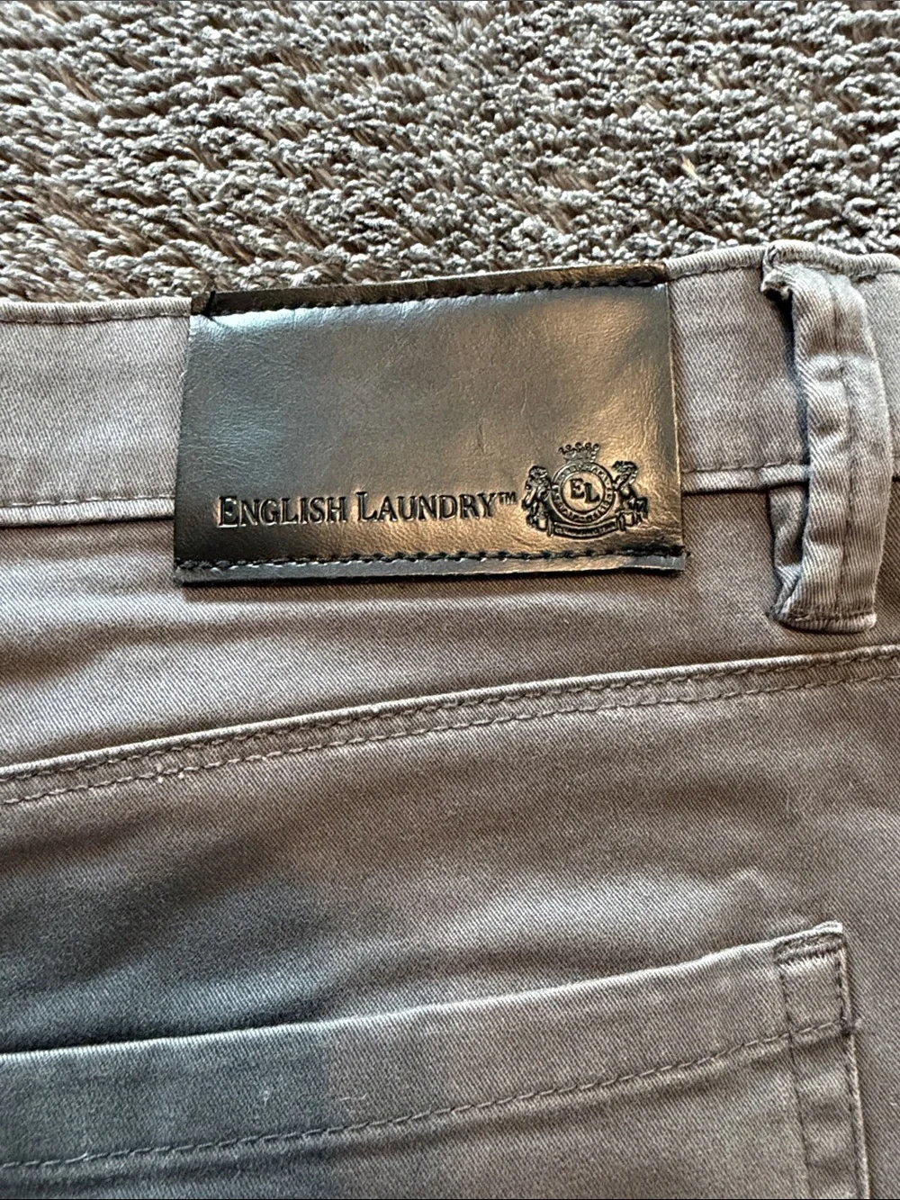 English Laundry Men's Gray Chinos - Straight Leg